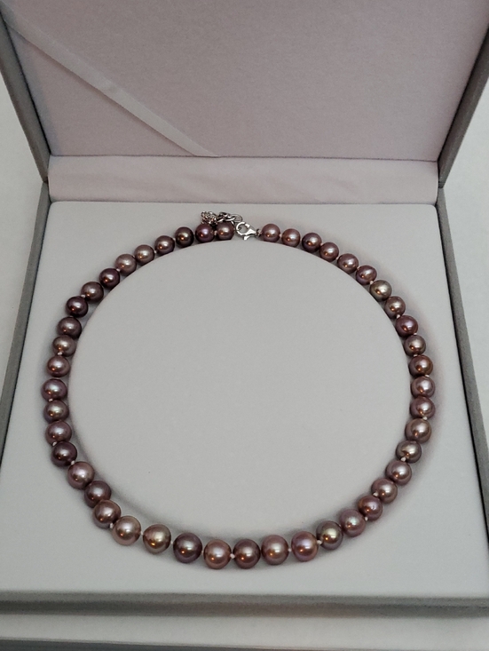 Jewelry - Freshwater Pearl Necklace in Rose Bronze - Unbranded